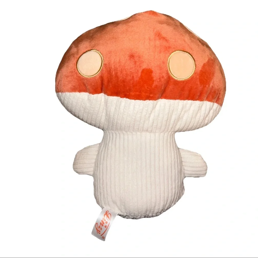 Smoochy Pet Pals Plush Pet Toy  with crinkle paper and squeaker /mushroom
